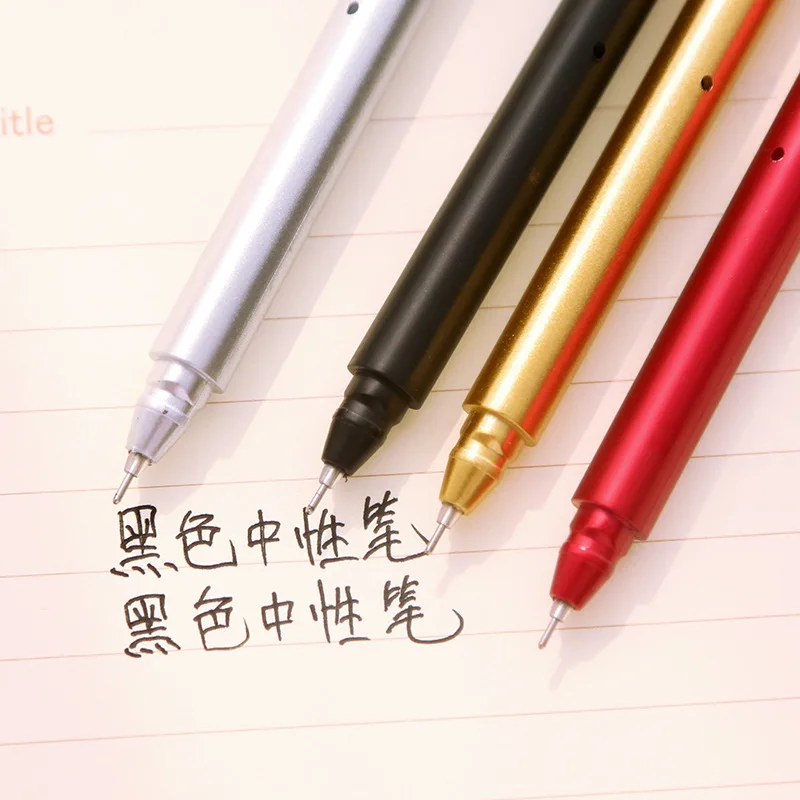 12 шт./лот канцелярские принадлежности металлическая цветная нейтральная ручка