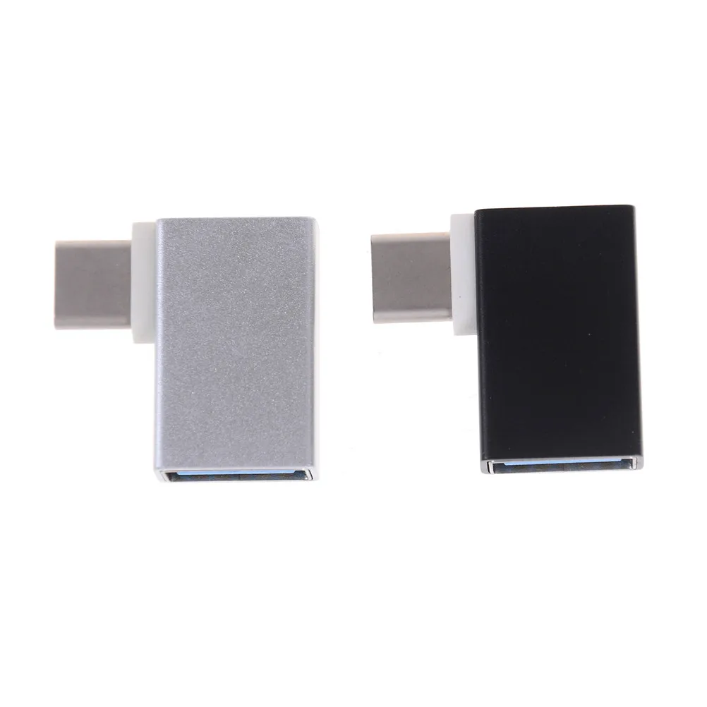 1 шт. Type C к USB 3 0 Женский OTG конвертер данных 90 градусов для Macbook Android Phone|Переходники