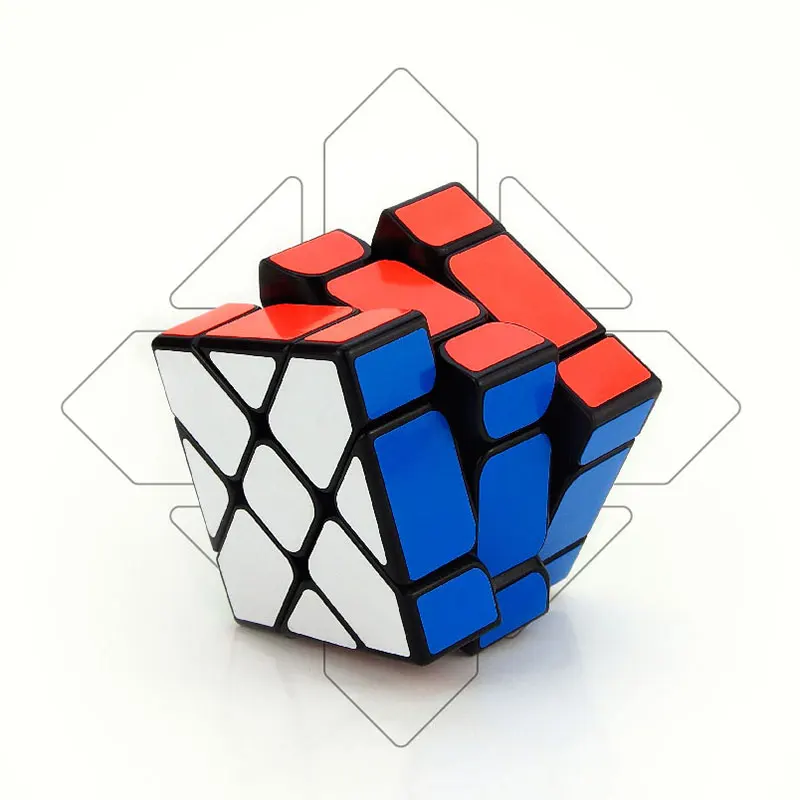 Бесплатная доставка 3x3x3 магический куб квадрат King Fisher Puzzle черный/белый цвета 3*3*3