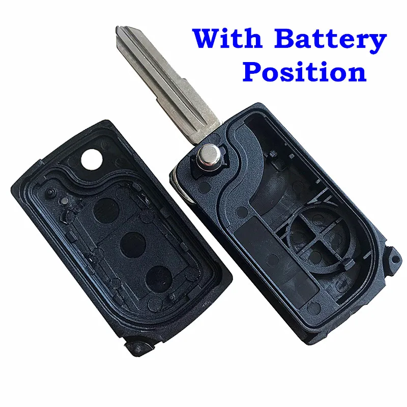 W Battery Position 3 кнопки дистанционного флип ключ пустой замена оболочки/Чехол/корпус для Great Wall Hover Haval H3 H5 брелок для ключей - Количество кнопок: W Battery Position