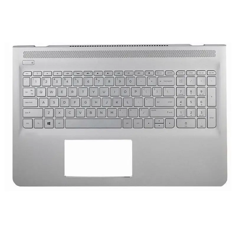 YALUZU new for HP ENVY 15-AS 15-as000 Silver Palmrest Backlit Keyboard 857799-001 6070B1018801 upper case cover US KB bezel | Компьютеры и