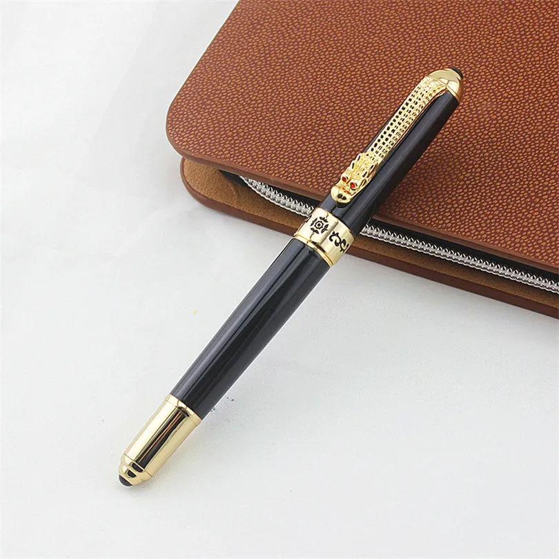 JINHAO металлическая ручка с золотой клипсой дракона офисная канцелярская