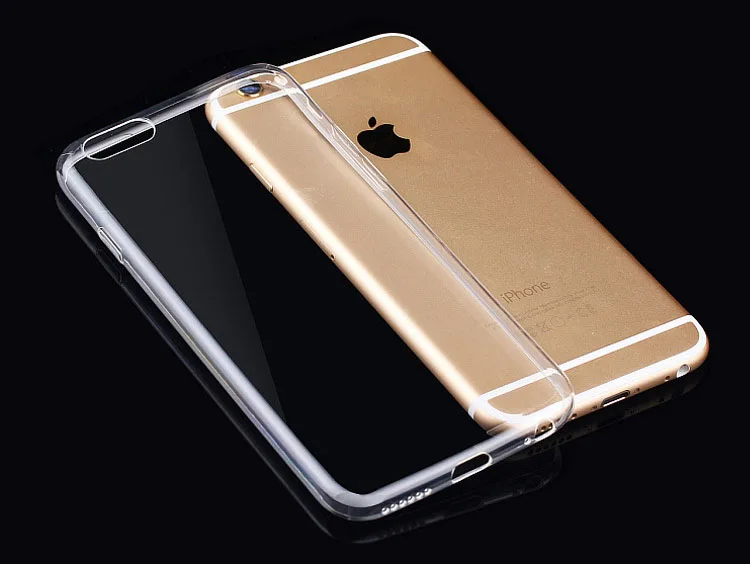 100pcs/lot DHL Wholesale I6/Plus Soft Flexible Clear Back Cover For Iphone 6 4.7inch/5.5inch Plus Crystal Case Slim Pouch | Мобильные