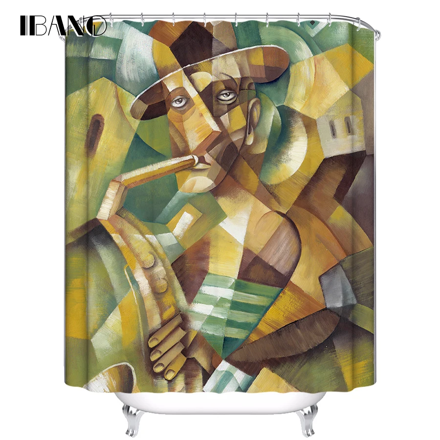 

IBANO Shower Curtain Customized Bath Curtain Waterproof Polyester Fabric Shower Curtains For The Bathroom With 12pcs Hooks