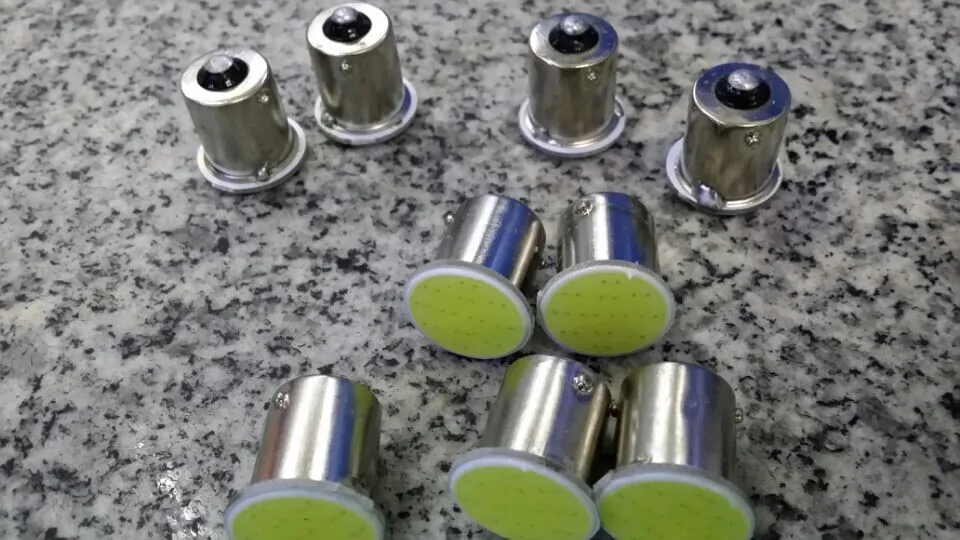 Супер яркий 2 предмета 1156 светодиодных лампочек COB светильник 12SMD 12v P21/5 Вт RV
