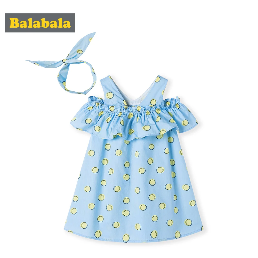 Детское пляжное платье Balabalagirls хлопковое принцессы на лето 2019 | Детская одежда и