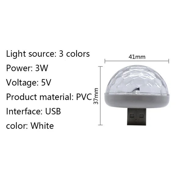 Multi Color USB Led Car Interior Lighting Kit Atmosphere Light Neon Lamps