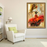 spanish flamenco dancer painting latina woman oil painting on canvas hight quality hand painted painting latina 15