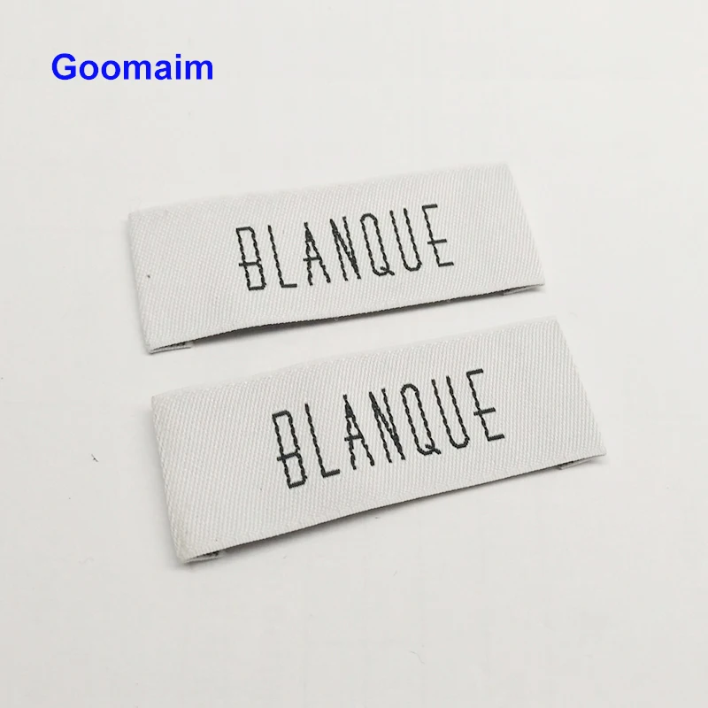 

Professional customization woven labels brand handmade clothing embroidered cloth main labels washable satin woven labels