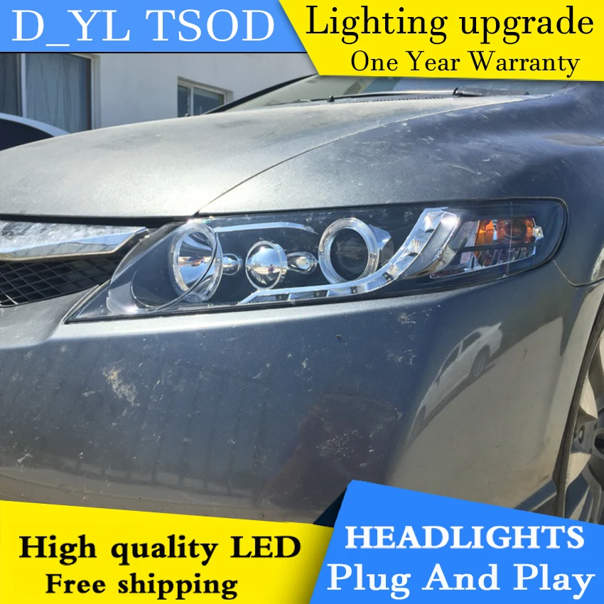 DY_L стайлинга автомобилей Фара для Honda Civic светодиодный фары DRL H7/D2H Ксеноновые би