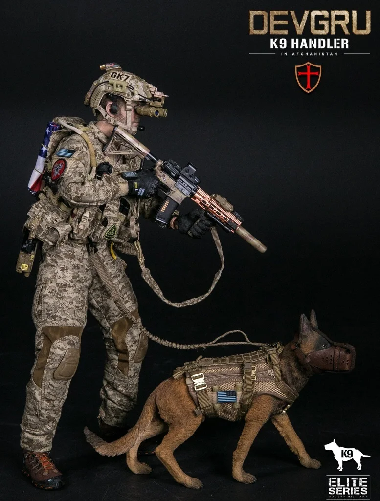 DAM 78040 1/6 набор миллят DEVGRU K9 управляющая и Военная Собака 12 дюймов Коллекционная