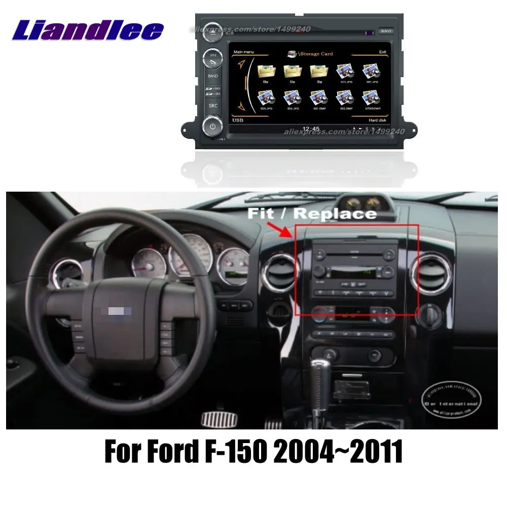 Liandlee 2 Din Автомобильный Android для Ford F 150 2004 ~ 2011 радио GPS карты навигатор плеер HD экран