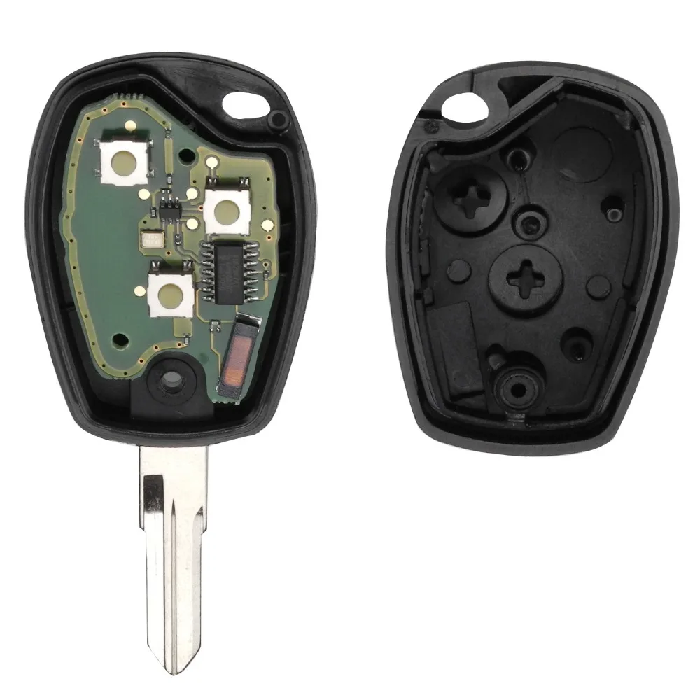 Jingyuqin 10p Автомобильный Дистанционный ключ Костюм для Renault Megane Modus Clio Kangoo Logan Sandero Duster ASK PCF7946/PCF7947 с чипом 433 МГц