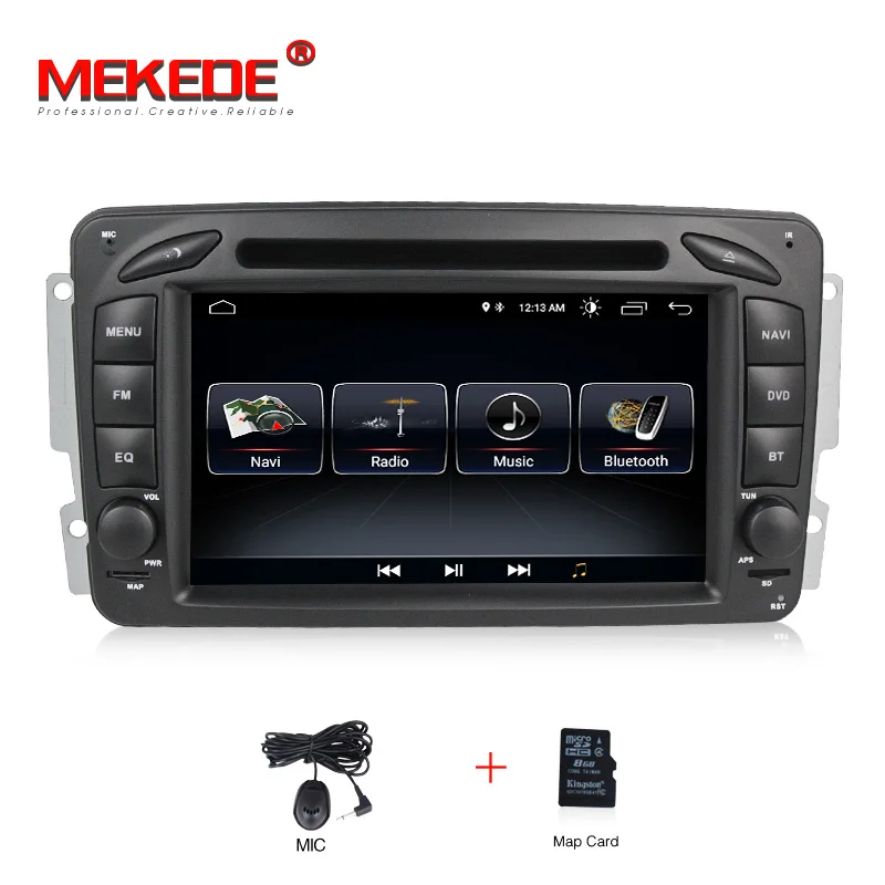 Подходит для Mercedes/Benz Clk W209/W203/W168/M/ML/W163/Viano/W639 Android 8,0 автомобильный dvd радио плеер Поддержка gps навигации - Цвет: Standard model