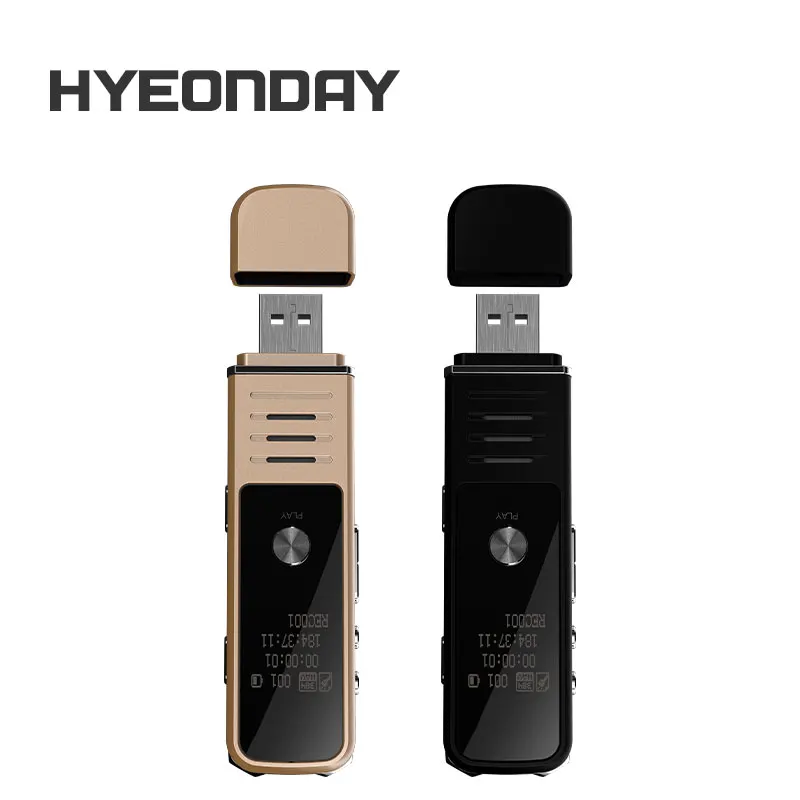 Цифровые диктофоны USB Flash Диктофон K30 hyeonday аудио Регистраторы S MP3 плееры Шум