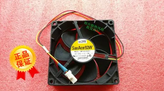 San Ace 92W 90259WP0924G401 DC24V 0.19A 9025 9 см трехпроводной водонепроницаемый вентилятор