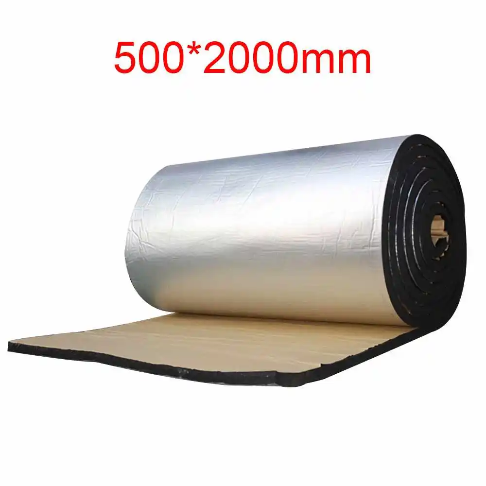 7 мм 500x2000/1000x1000/1000x1500 мм авто тепло звук Deadener изоляции звукоизоляция для jetta mk6 уровней subaru xv zafira - Название цвета: Коричневый