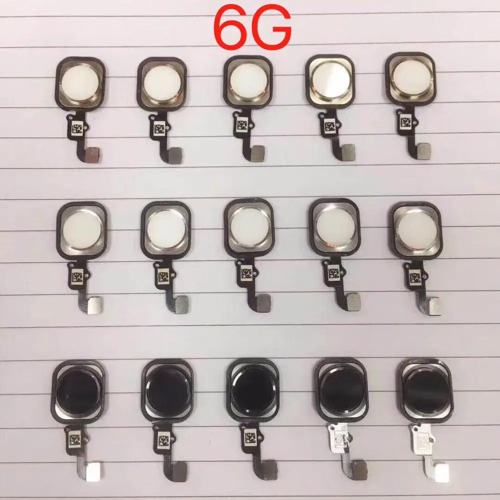 Гибкий кабель для iPhone 6 6Plus 6S Plus 7 7Plus с резиновой наклейкой без Touch ID отпечатков