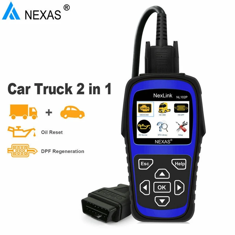 NEXAS 2018 New NL102PLUS OBD/EOBD Code Reader Diagnostic Scan tool For Car and Heavy | Автомобили и мотоциклы