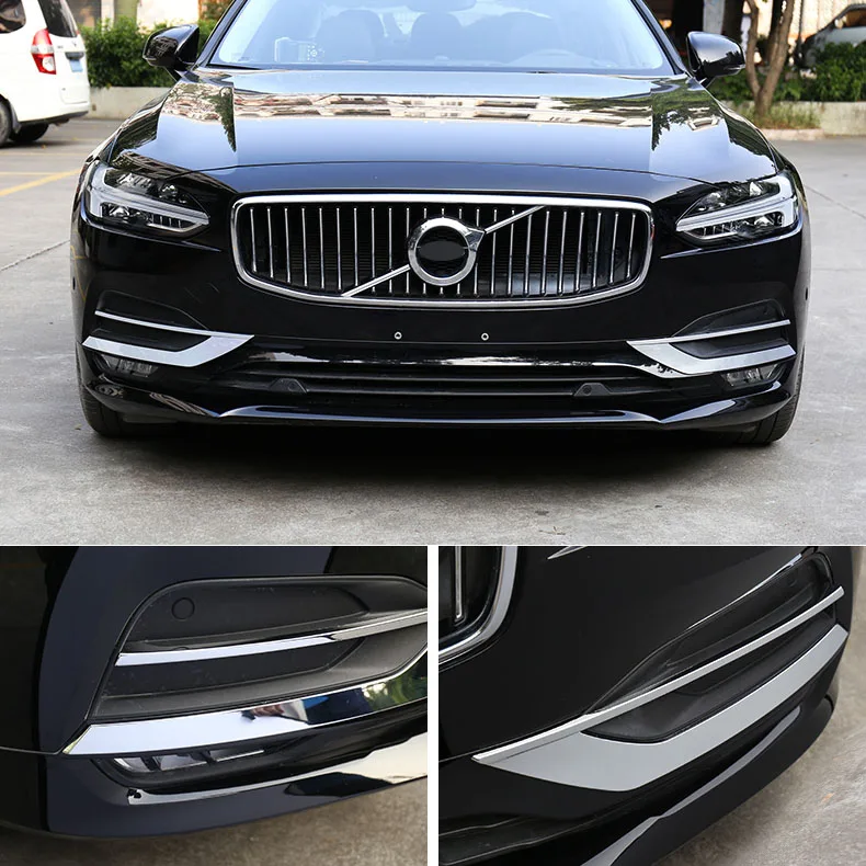 Для Volvo S90 2016 2017 2018 ABS хромированный передний противотуманный светильник накладка