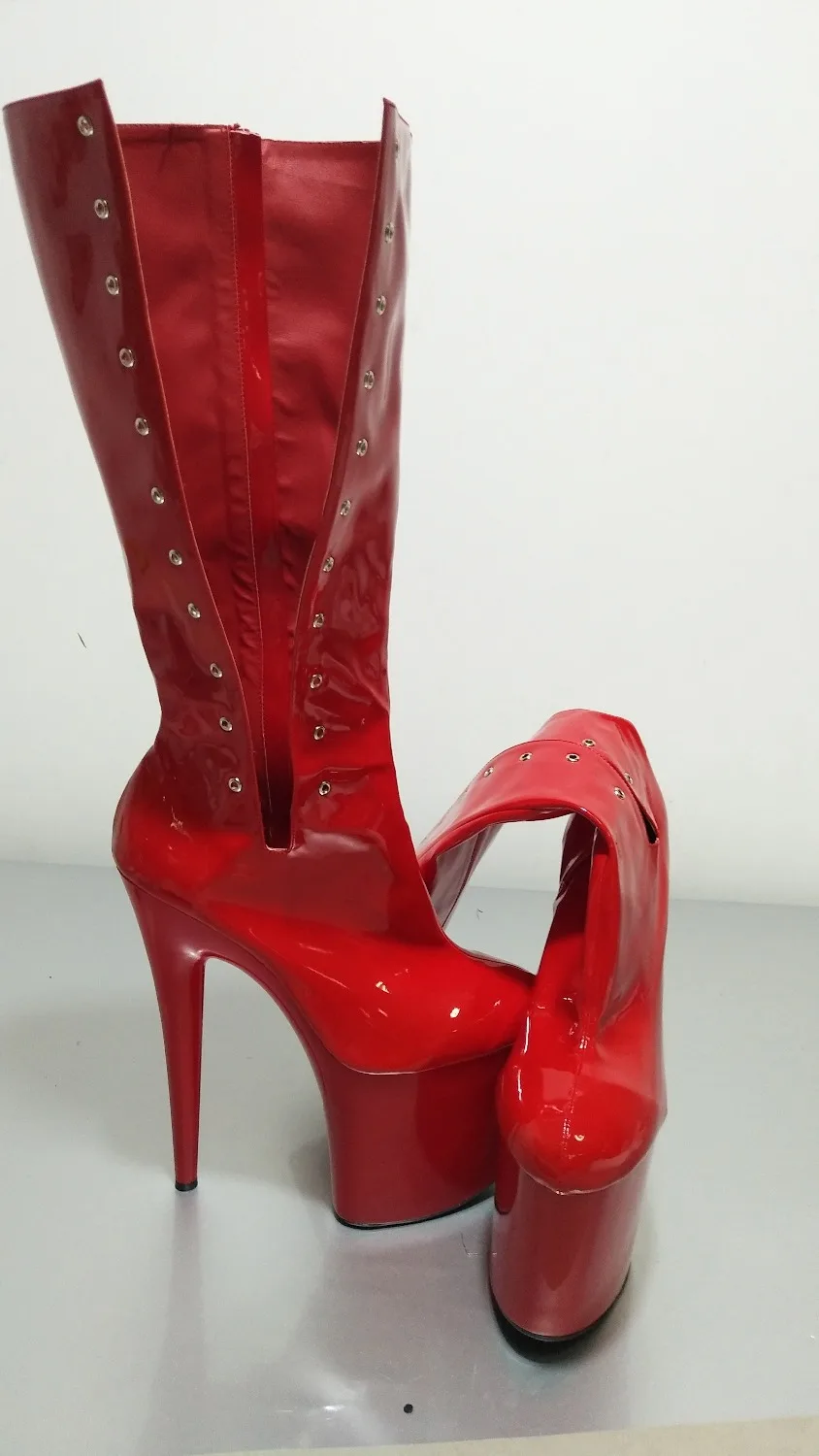 Соблазнительные красные туфли для невесты с лентой 20 см обувь банкета фотосессии