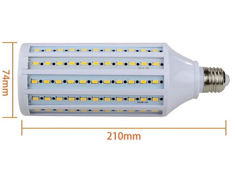 1 Шт. E27 E40 SMD5730 Мозоли СИД Лампы ПЕРЕМЕННОГО ТОКА 220 В/110 В 50 Вт 60 80 высокий Световой