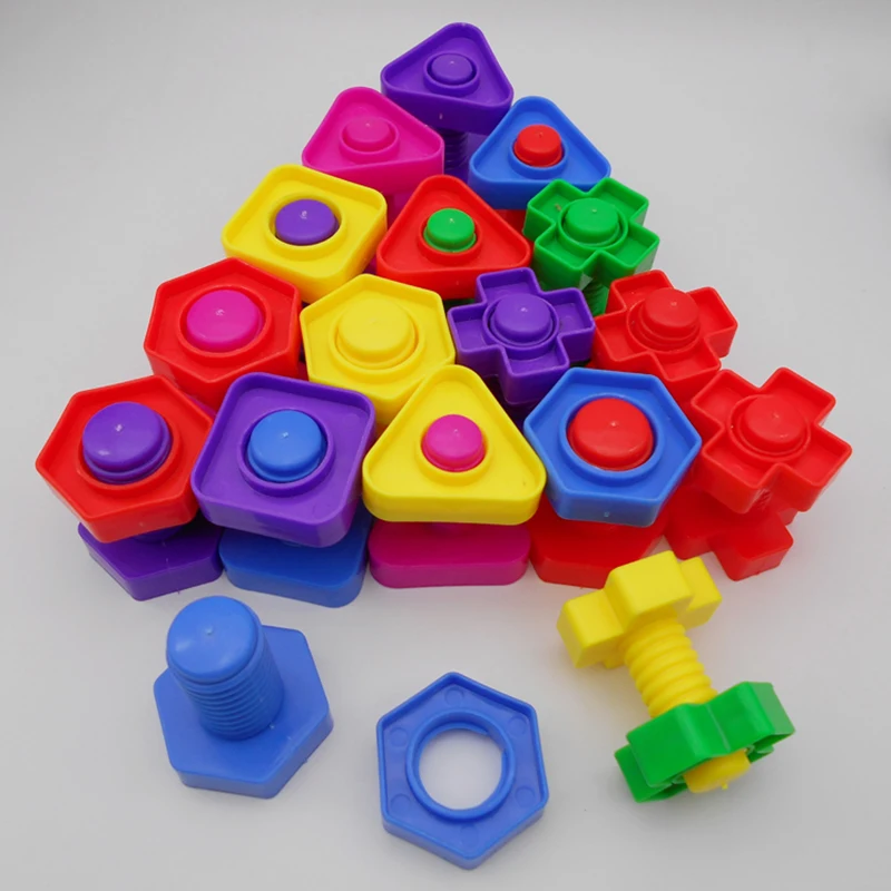 18 пар Детский конструктор гайка|toys for|educational toys for childrentoys children |