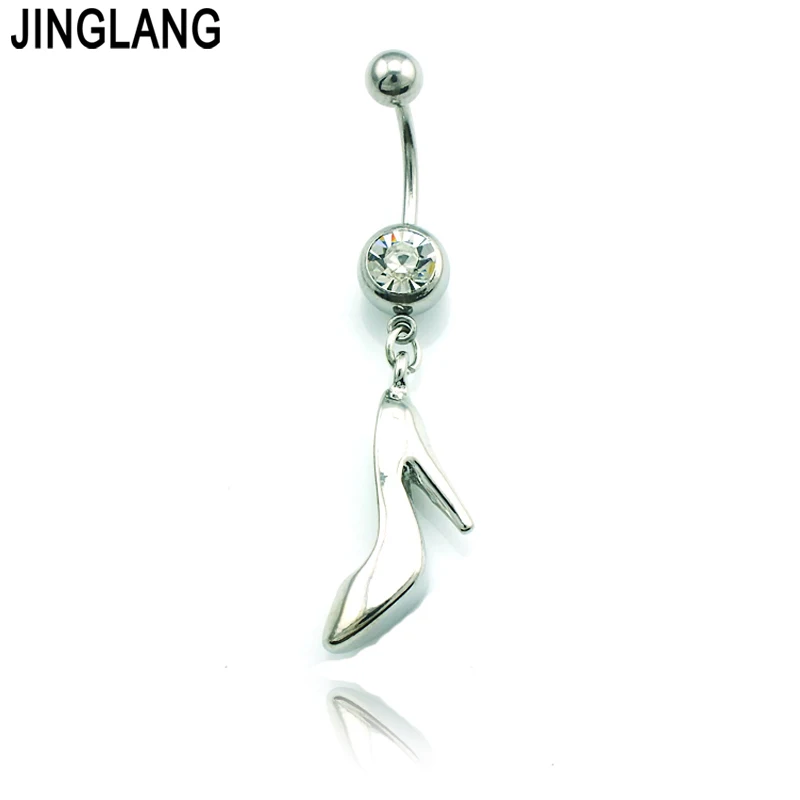 JINGLANG бесплатная доставка новые кольца для пупка 316L штанга нержавеющая сталь