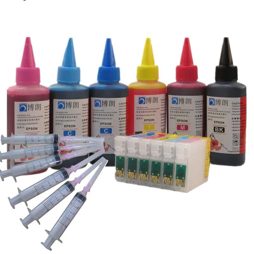 Набор чернильных картриджей T0791 T0801 T0806 для принтера Epson Stylus RX820FWD RX830FWD TX659 P50 T59