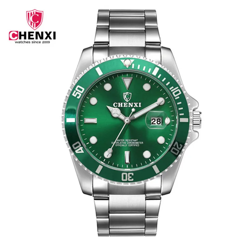 CHENXI Business Quartz Watch Men Top Brand Luxury Calendar Waterproof Wristwatches Fashion Steel Strap Male Clock saat erkekler | Наручные