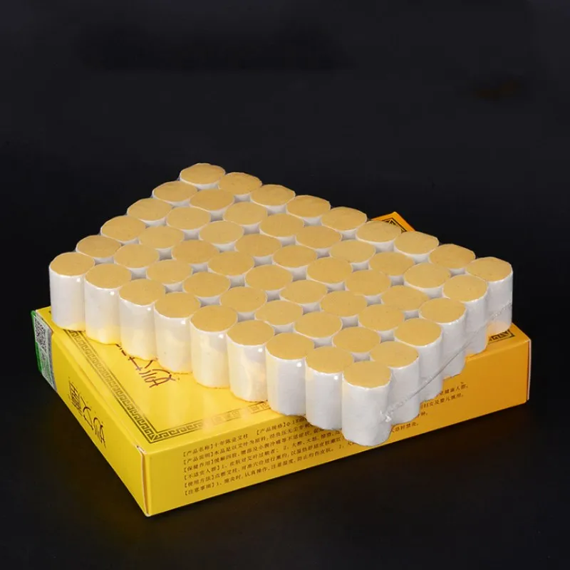 

54 pcs moxa Cone Pure moxa Rolls 10 Year Moxa Stick for Chinese Acupuncture Heating Massage Moxibustion Therapy 60:1 Gold Moxa