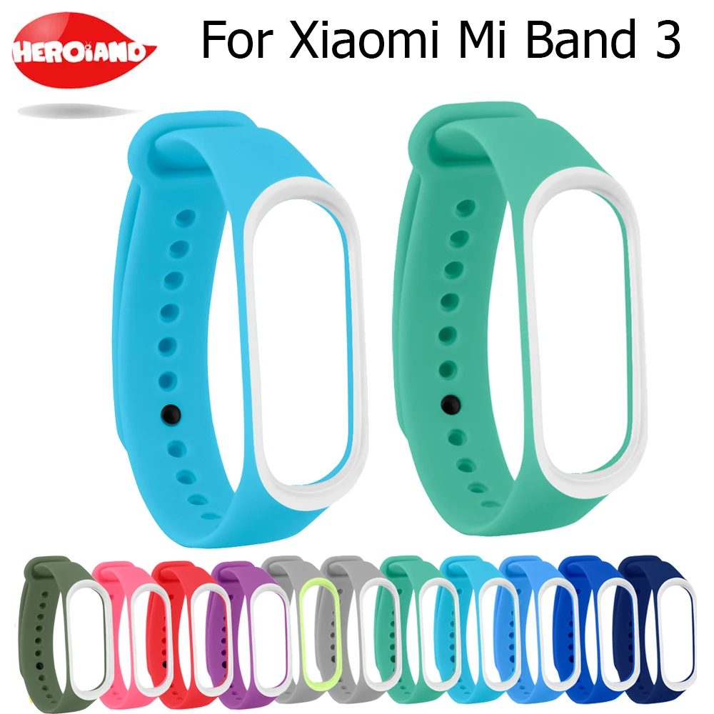 

Bracelet for Miband 3 wrist Strap Mi band 3 Accessories Replacement silicone varied wrist strap for xiaomi mi 3 smart bracelets