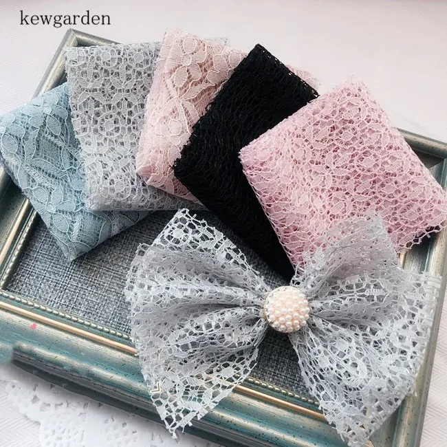 Kewgarden 8 см широкие цветы полые кружевные ленты ручной работы бант с цветами атласная лента DIY ленты Riband 3 м/лот