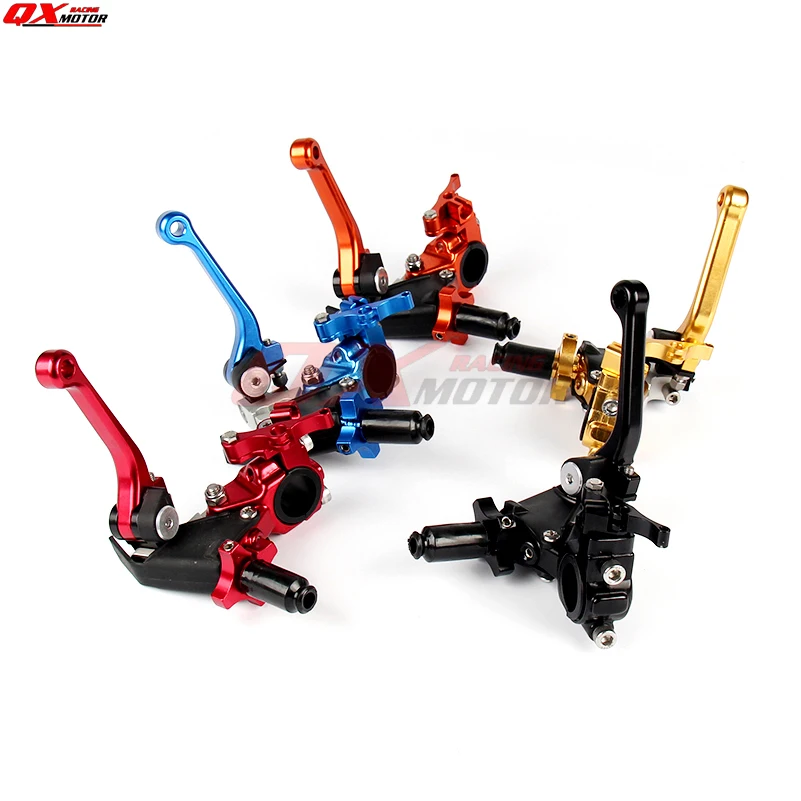 Универсальный Мотоцикл CNC 360 градусов складной рычаг сцепления Fit CRF KLX YZF RMZ KAYO BSE Dirt Bike MX Мотокросс Эндуро внедорожный