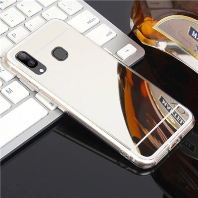 c Для чехол для телефона samsung Galaxy A40 Чехол класса люкс из розового золота мягкий чехол из ТПУ с зеркалом 40 30 A50 A70 A20 A10 S8 S9 S10 плюс S10e S7 край - Цвет: c