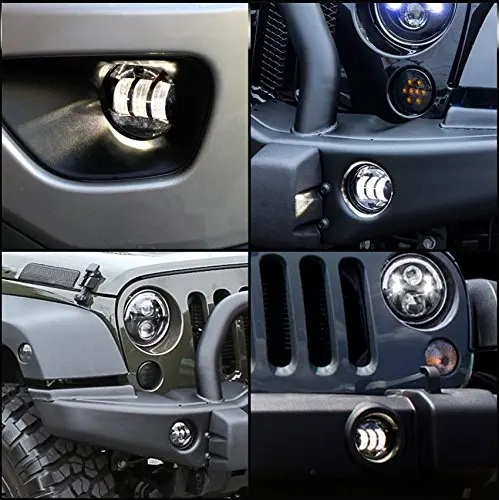 Promotion! 1 Set 4inch 30W Front Led Fog Light For Jeep Wrangler JK 5 Dodge Magnum 05-08 Chrysler 300 PT Cruiser 05-10 |