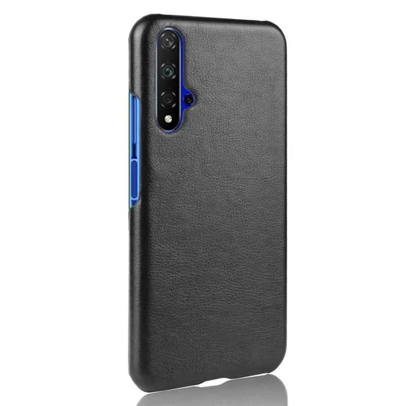Для Huawei Honor 20 ударопрочный роскошный Твердый чехол из искусственной кожи для lite