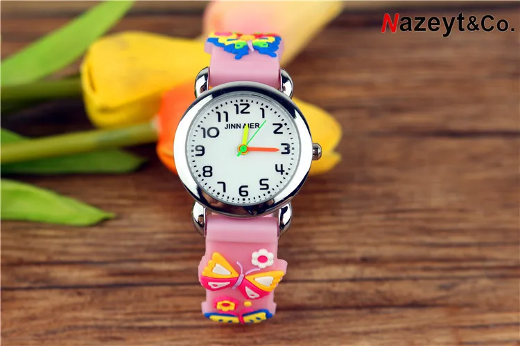2021New simple quartz watch for kids 3D silica gel jelly | Наручные часы