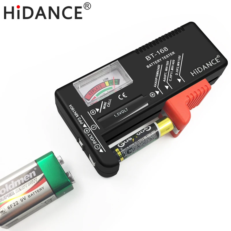 HiDANCE тестер емкости батареи aa aaa 1,5 в 9 в блок питания контрольный метр dc электронный нагрузочный резистор индикатор разрядки