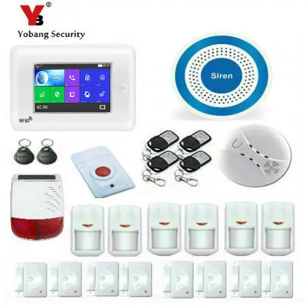 Беспроводная домашняя 3G GSM Wi-Fi система охранной сигнализации DIY Kit управление с