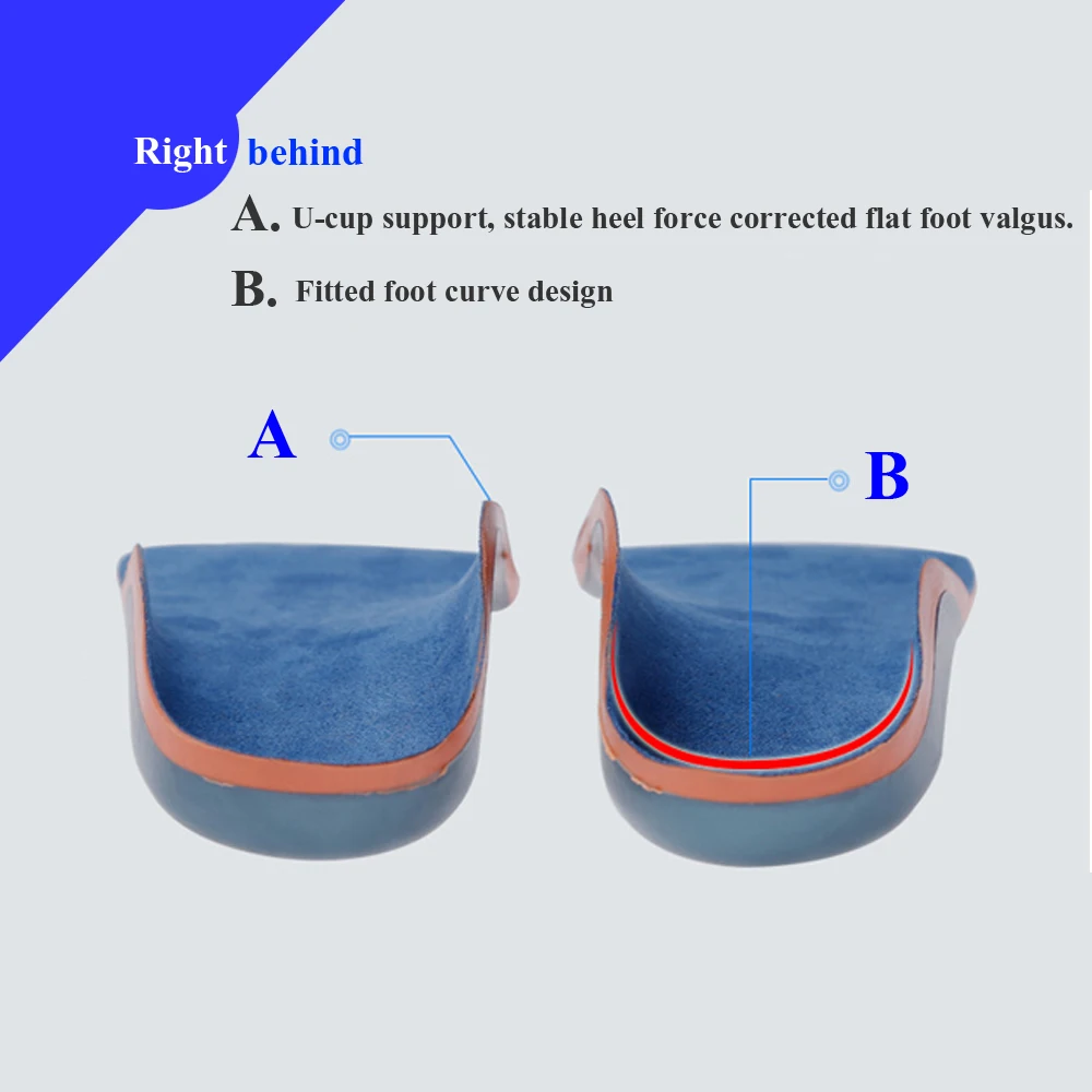 EID Orthotic Insoles for Kids Flat Feet Arch Support Children Insole Child Orthopedic Correction Shoes Pads Foot Health Care