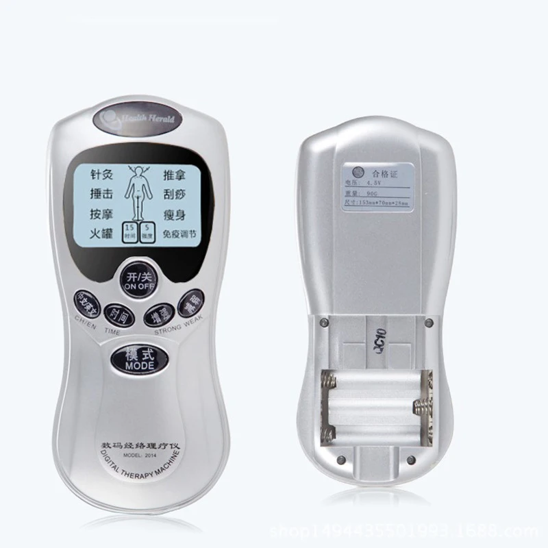 4 электрода Электронный Пульс акупунктурная терапия оборудование для массажа