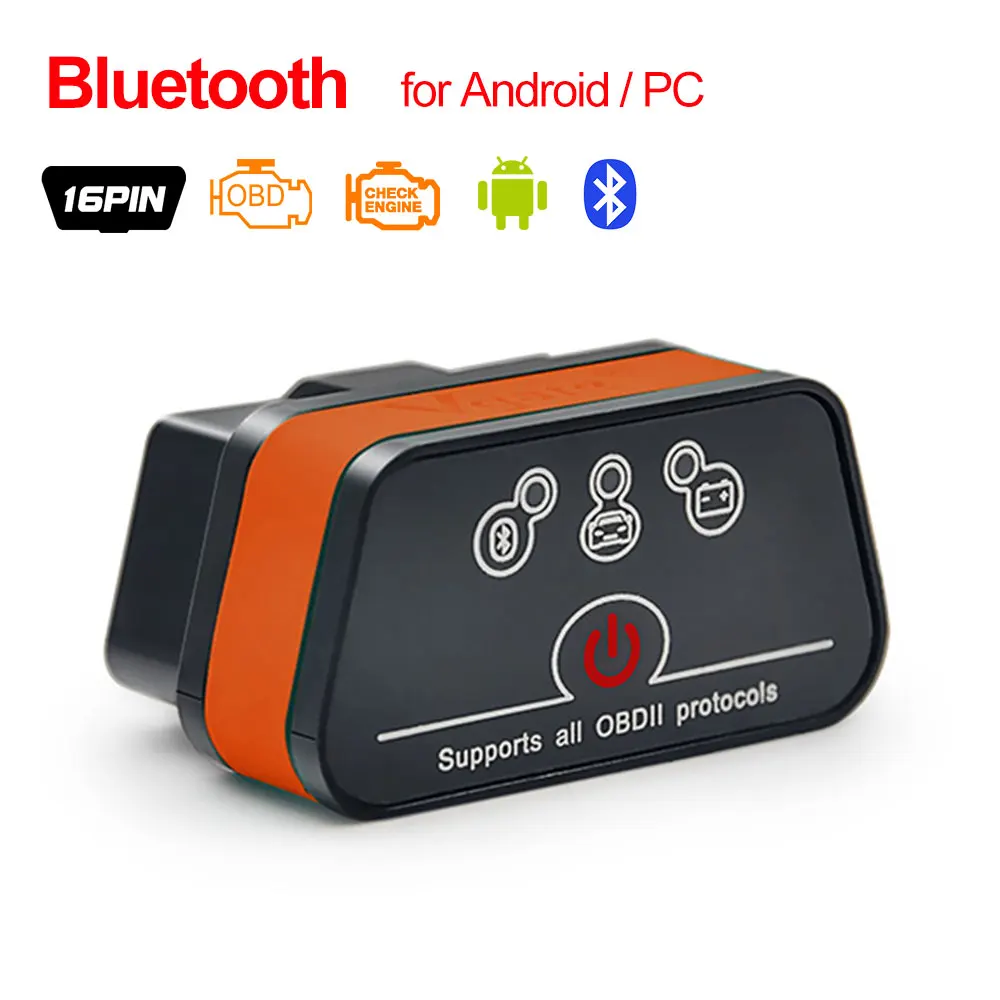 

Vgate Icar2 Bluetooth-совместимый/Wifi OBD2 диагностический инструмент ELM327 OBD2 сканер Mini ELM 327 WiFi для Android/IOS/PC считыватель кодов
