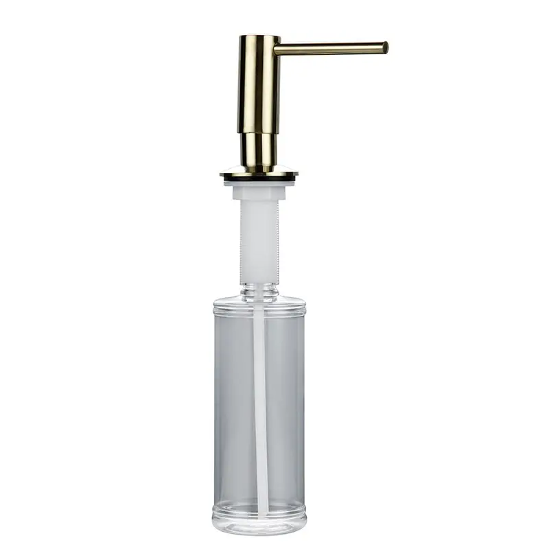 1PC Soap Dispense Smesiteli Современные комплекты для ванной из нержавеющей стали 304, матовый золотой держатель для бумаги, крючок для халата, полотенца, кольца, аксессуары для ванной комнаты - Цвет: 1PC Soap Dispense