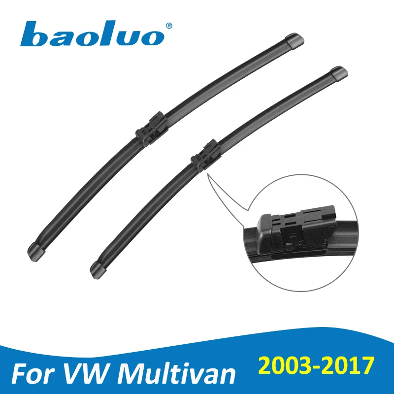 BAOLUO Wiper Blades For Volkswagen VW Multivan T5 / T6 2003-2017 Natural Rubber Windshield Car Accessories | Автомобили и