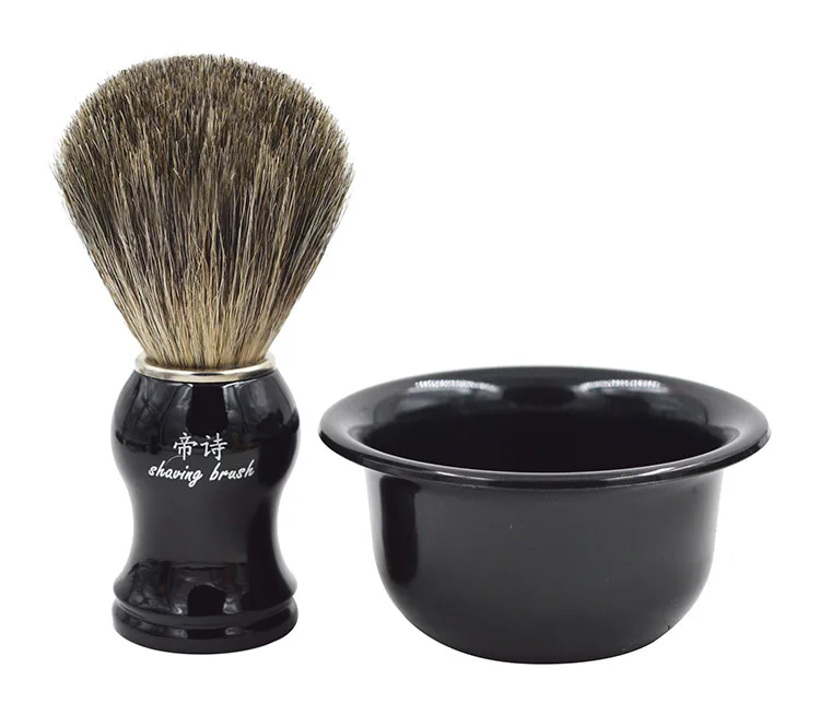 Щетка для бритья волос Барсук с полимерной ручкой инструмент парикмахерской