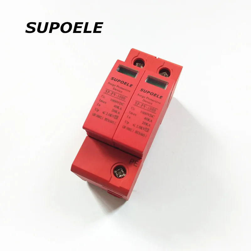 DC SPD 1000V 20KA 40KA House Защита от перенапряжения 2P 3P PV защитное Низковольтное