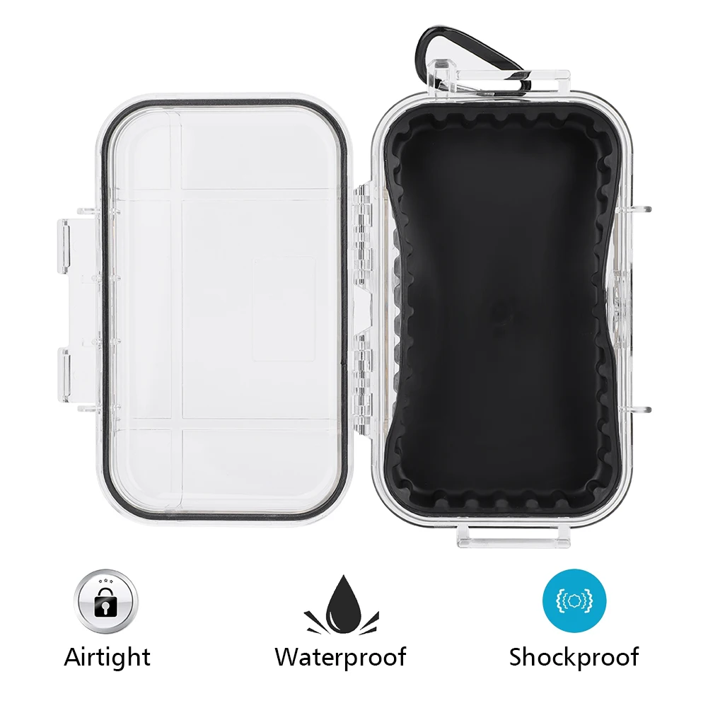 

Outdoor Airtight Survival Storage Case Shockproof Waterproof Camping Travel Container Carry Storage Box Survival Shockproof Case