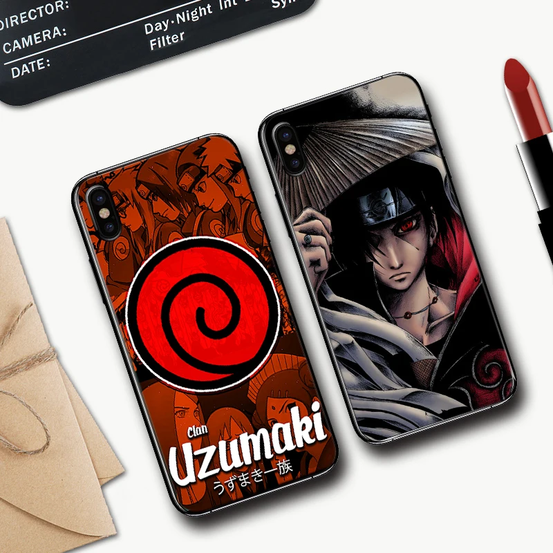 Рельефный силиконовый чехол с аниме наруто для iPhone 5 женский 6 6S Plus 7 8 11 Pro X XS Max XR |
