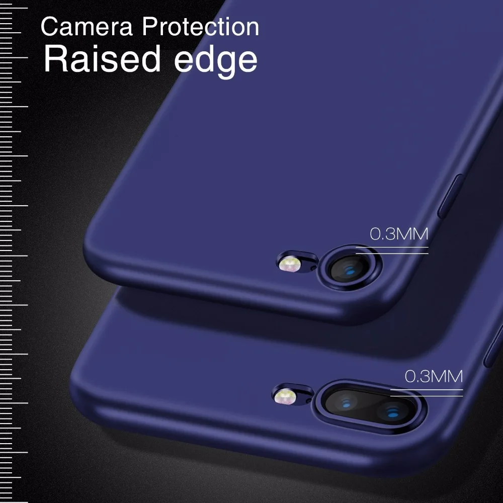 Роскошный чехол ROHDEA для iPhone X Ультратонкий Мягкий iPhone5 5S SE 6 6S 7 8 Plus из ТПУ |